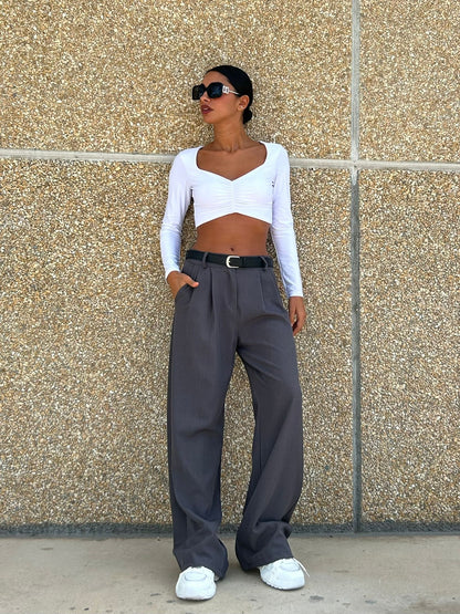 Pantalón de Pinzas con Cinturón