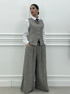 Conjunto Chaleco de Espiga con Pantalón