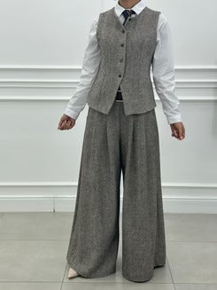 Conjunto Chaleco de Espiga con Pantalón