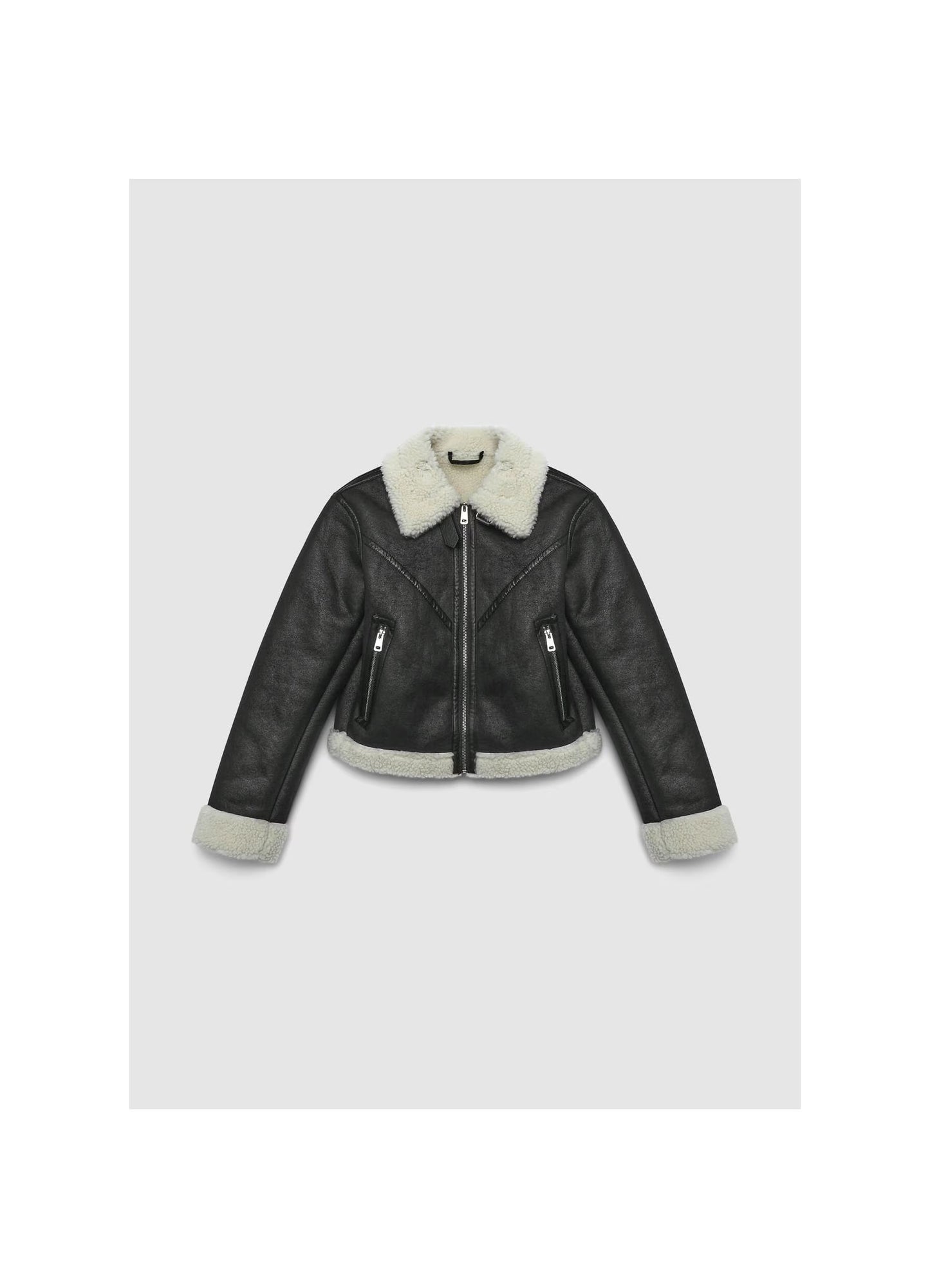 Chaqueta de Borreguillo Sintético para Mujer – Estilo Urbano con Comodidad