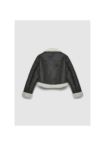 Chaqueta de Borreguillo Sintético para Mujer – Estilo Urbano con Comodidad