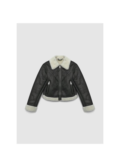 Chaqueta de Borreguillo Sintético para Mujer – Estilo Urbano con Comodidad