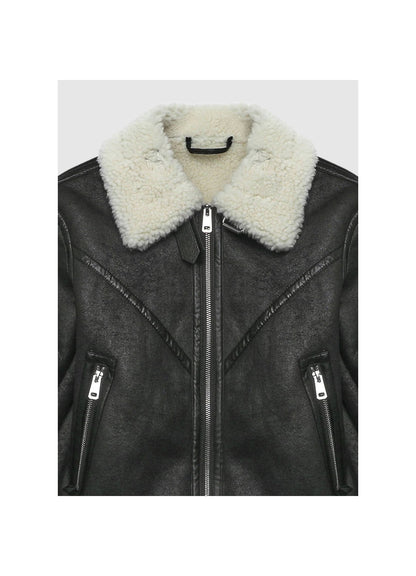 Chaqueta de Borreguillo Sintético para Mujer – Estilo Urbano con Comodidad