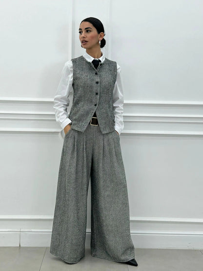 Conjunto Chaleco de Espiga con Pantalón