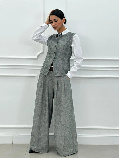 Conjunto Chaleco de Espiga con Pantalón