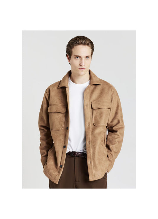 Chaqueta de Ante Sintético para Hombre